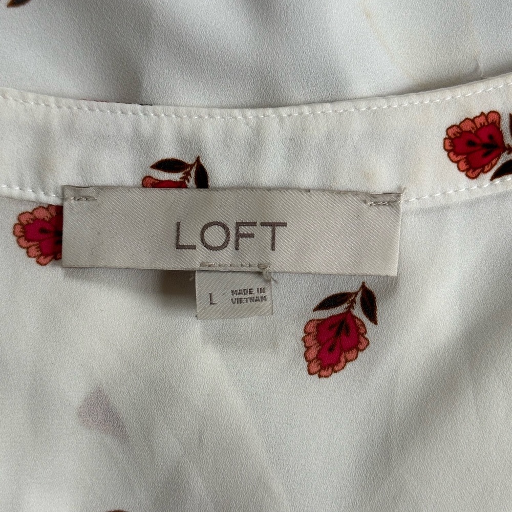 Loft Floral Button Up Tank Top - Picture 5 of 5